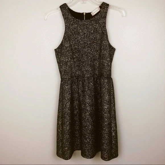 Altar'd State | Dresses | Altard State Dipped In Gold Black Dress | Poshmark